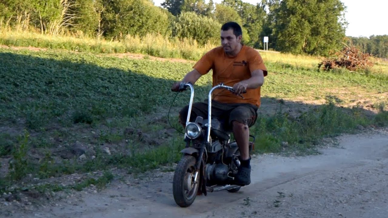 how to start a Minsk 125 motorcycle from a pusher